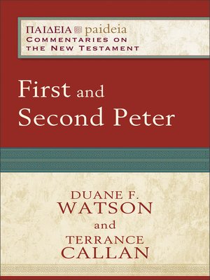 cover image of First and Second Peter